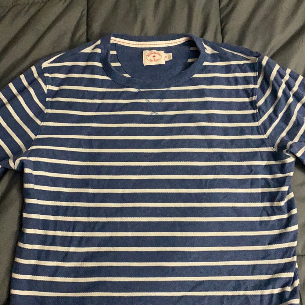 Brooks Brothers Red Fleece - Blue Striped Sweater